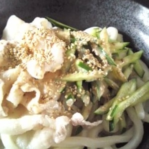 豚しゃぶのごまだれうどん